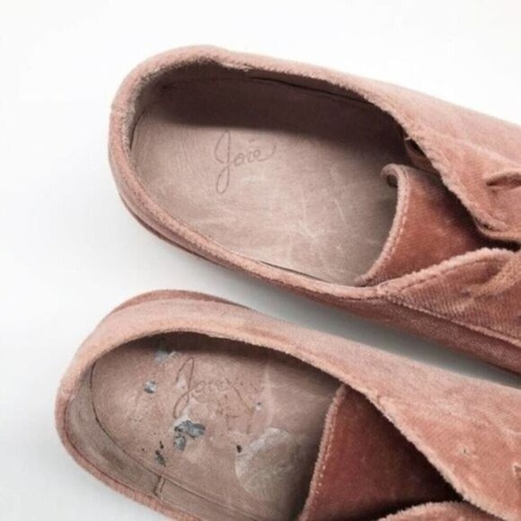 JOIE Daryl Velvet Light Mauve Low Top Sneakers  - Picture 7 of 8